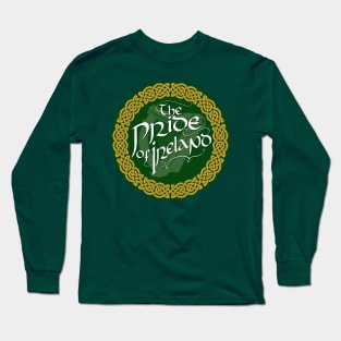 Pride of Ireland logo (Green) Long Sleeve T-Shirt